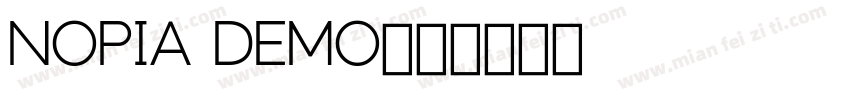 NOPIA DEMO字体转换